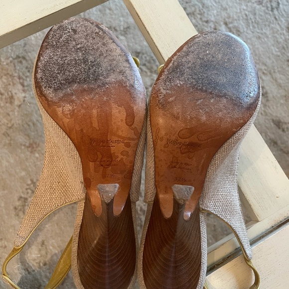 Yves Saint Laurent Slingback Heels~Size37.5 - Picture 5 of 9